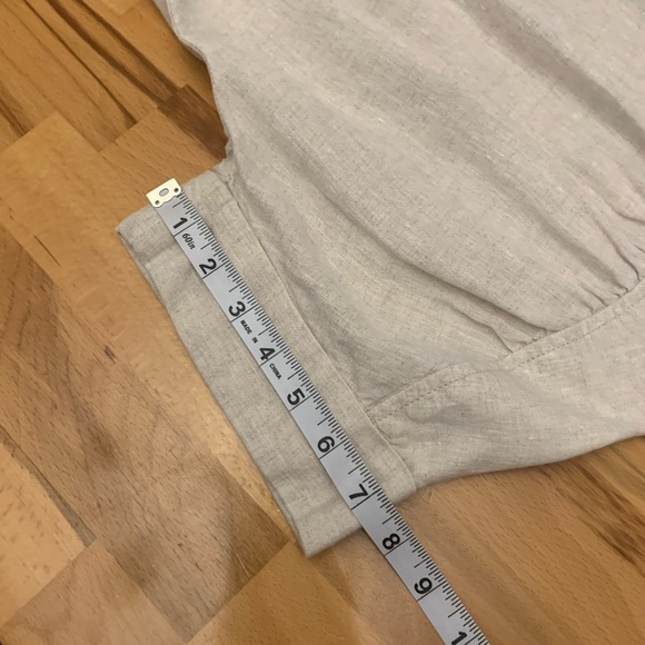 Baird McNutt Irish Linen for J. Crew cream shirt dress size S - Picture 13 of 13